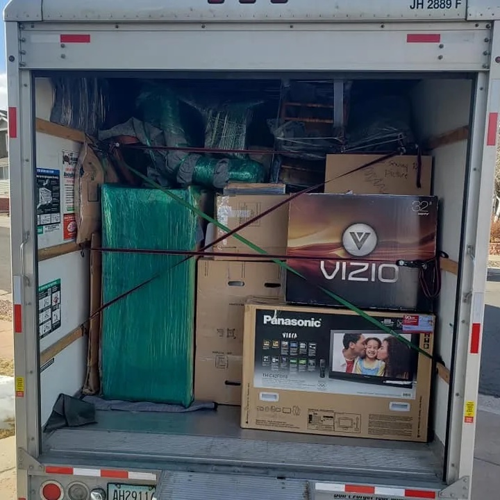 Packed Moving Truck