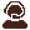 8-bit customer service icon