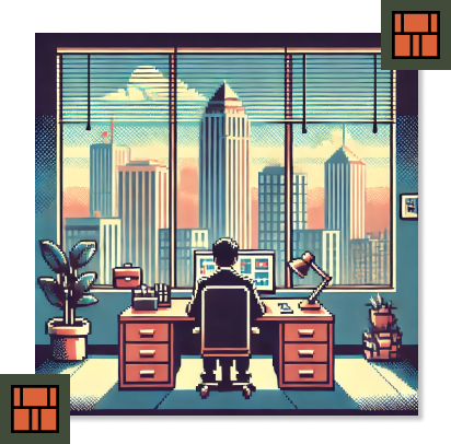 8Bit downtown image